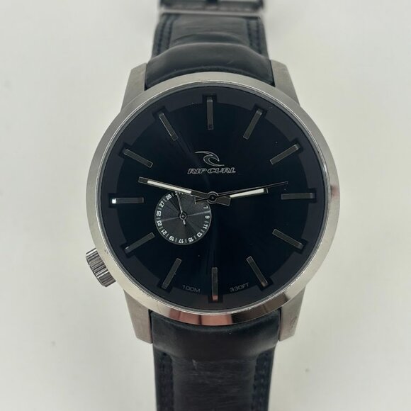Rip Curl Detroit Leather Watch - Black - A2288 - Picture 12 of 14